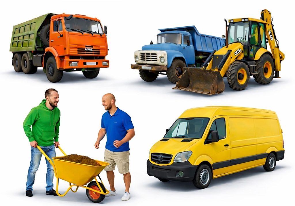 Вывоз мусора, строительного мусора и веток